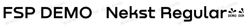 FSP DEMO   Nekst Regular字体转换